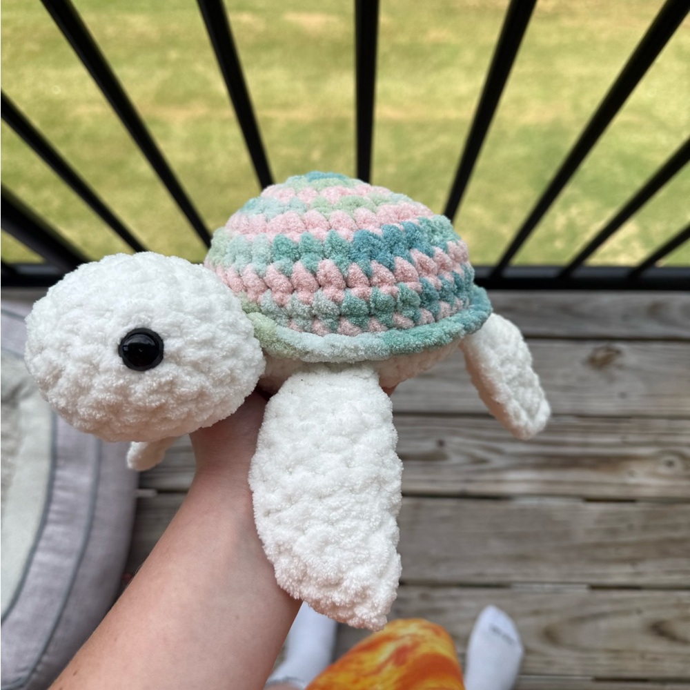 Plush Turtle Stuffed Animal - Multicolor
